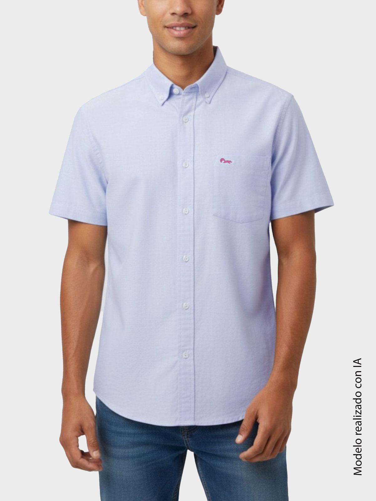 Camisa Casual para Hombre Semi Slim Fit Corte Ajustado Al Torso
