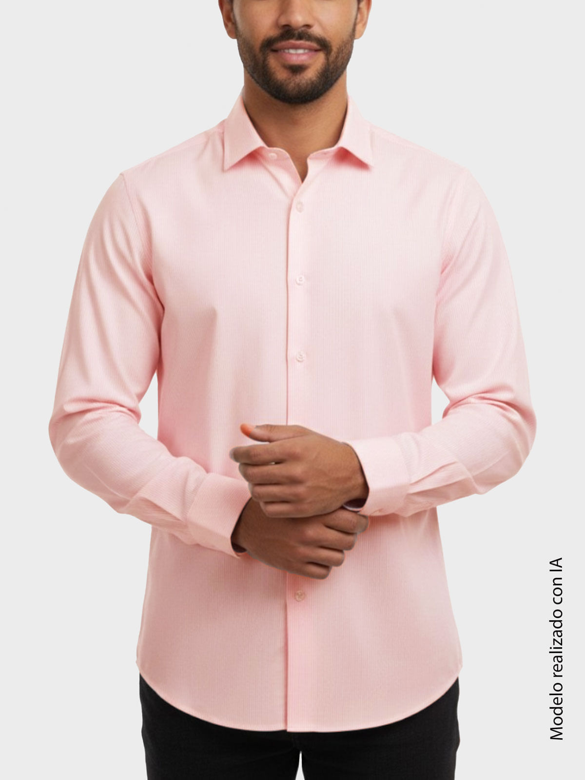 Camisa Business para Hombre Unicolor con Textura