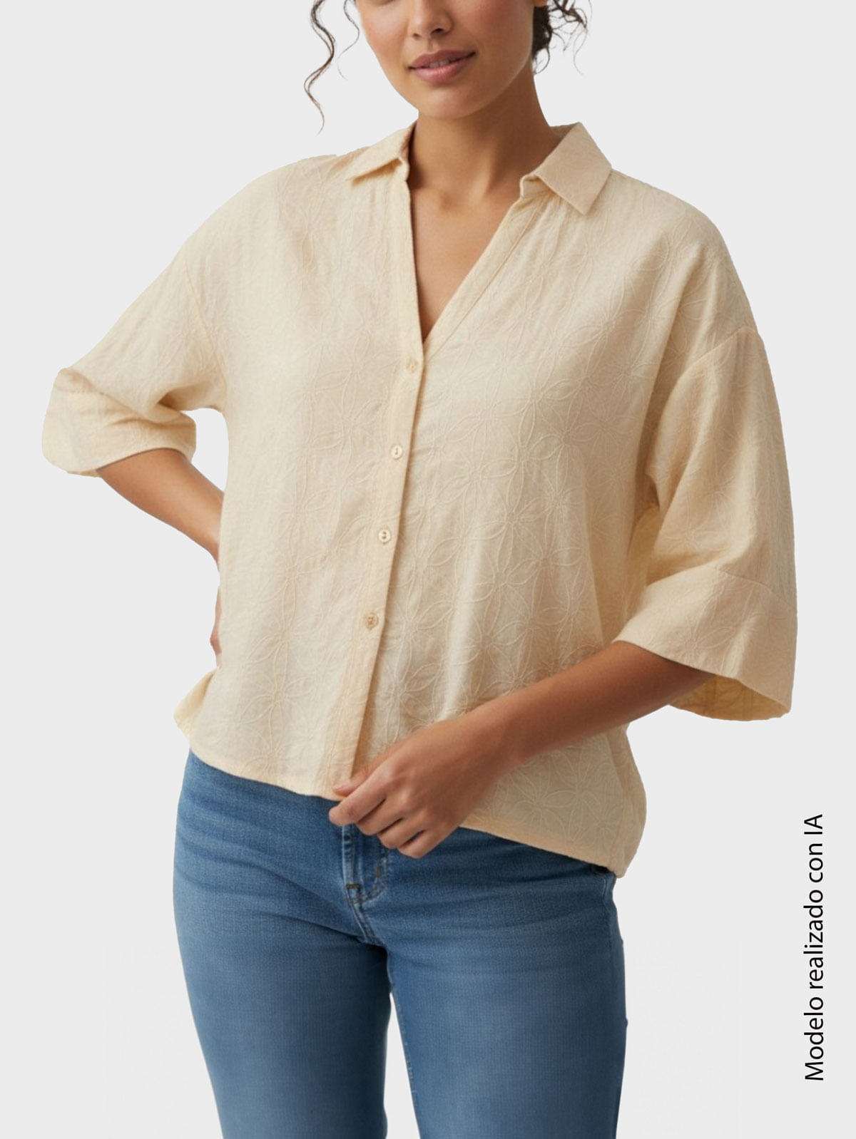 Camisa para Mujer en Viscosa de Tejido Plano Arturo Calle