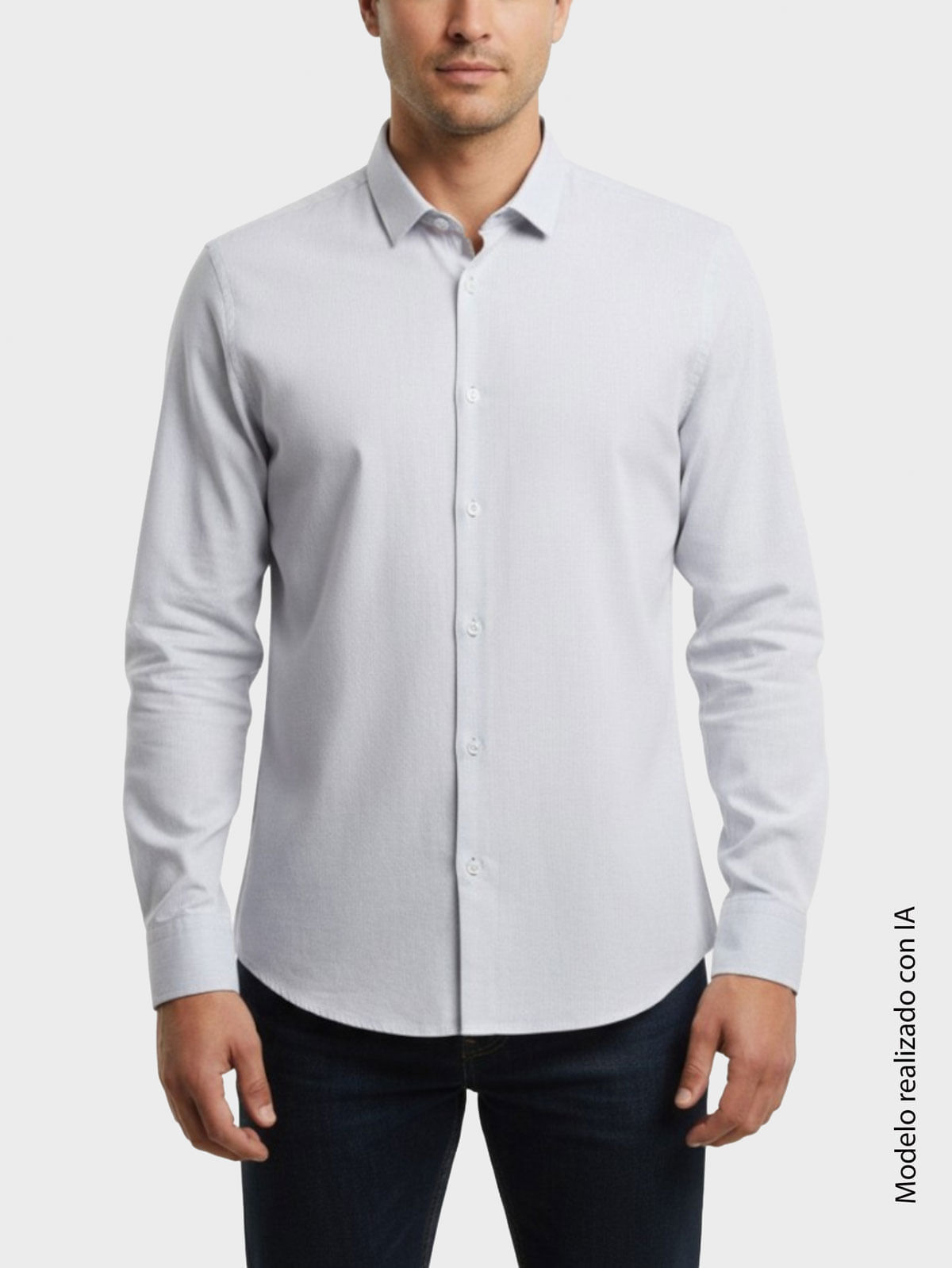 Camisa en Lino para Hombre Regular Fit Cuello Bali en Algodón y Lino