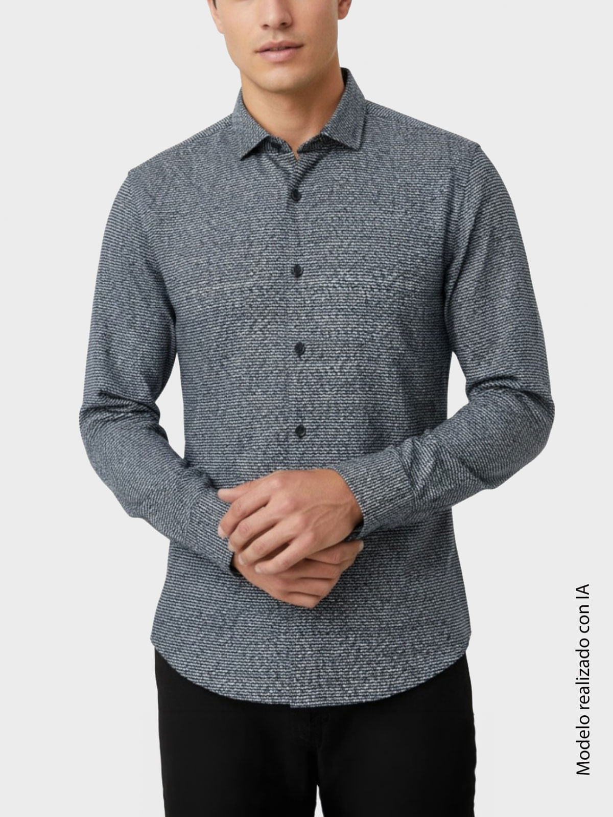 Camisa Business Europea para Hombre Tejido Dobby