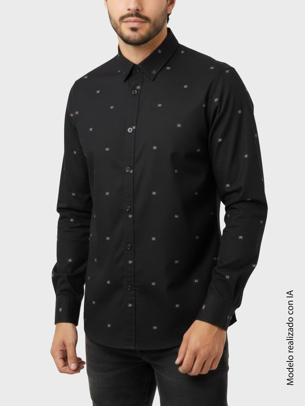 Camisa Casual para Hombre Regular Fit Corte Recto con Amplitud en Cintura