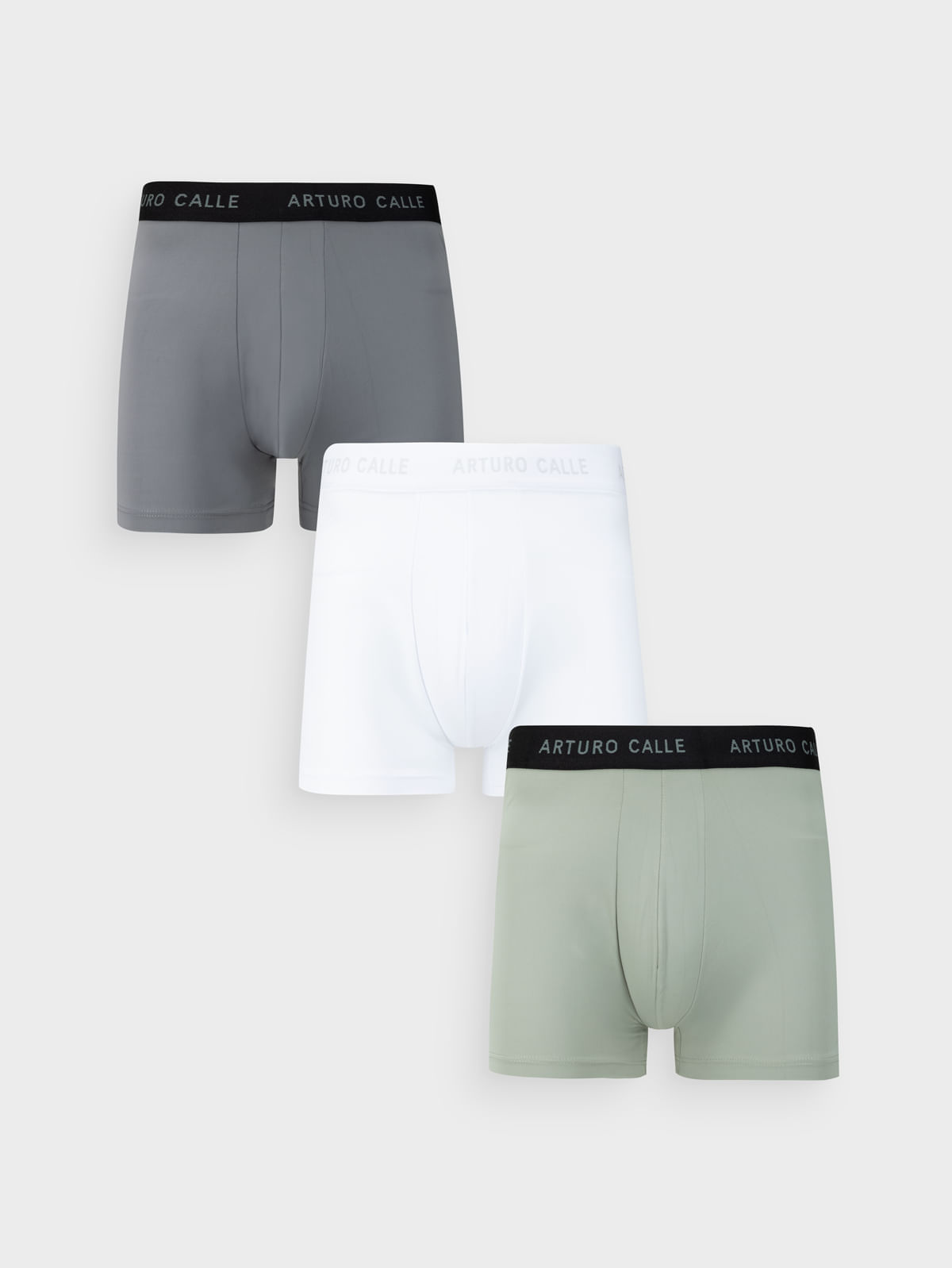 Set x 3 Bóxer Corto para Hombre Microfibra Elástica