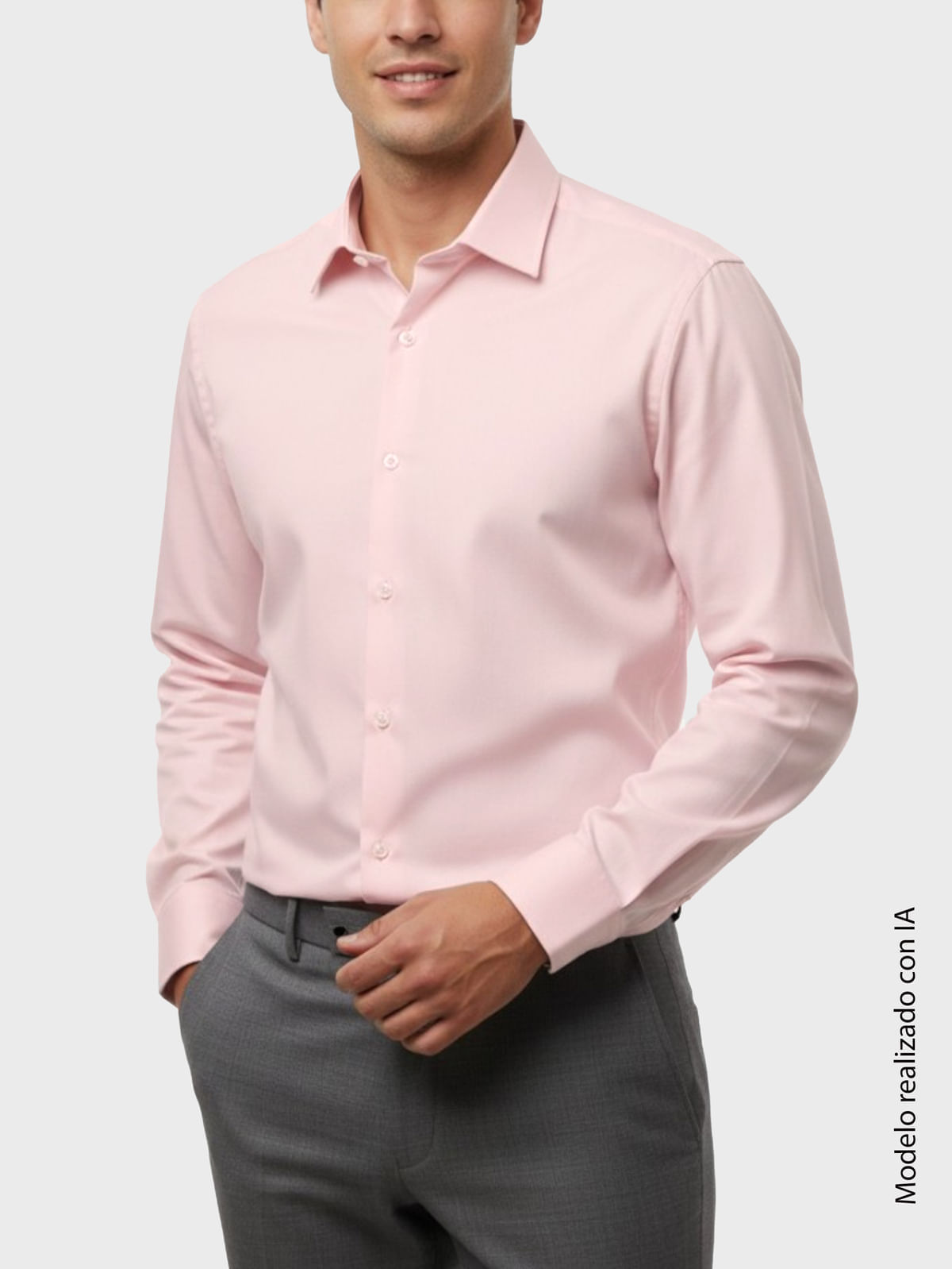 Camisa Business Para Hombre Slim Fit Corte Ajustado Al Torso Y Hombros Entallados Con Cuello Florencia En Algodón