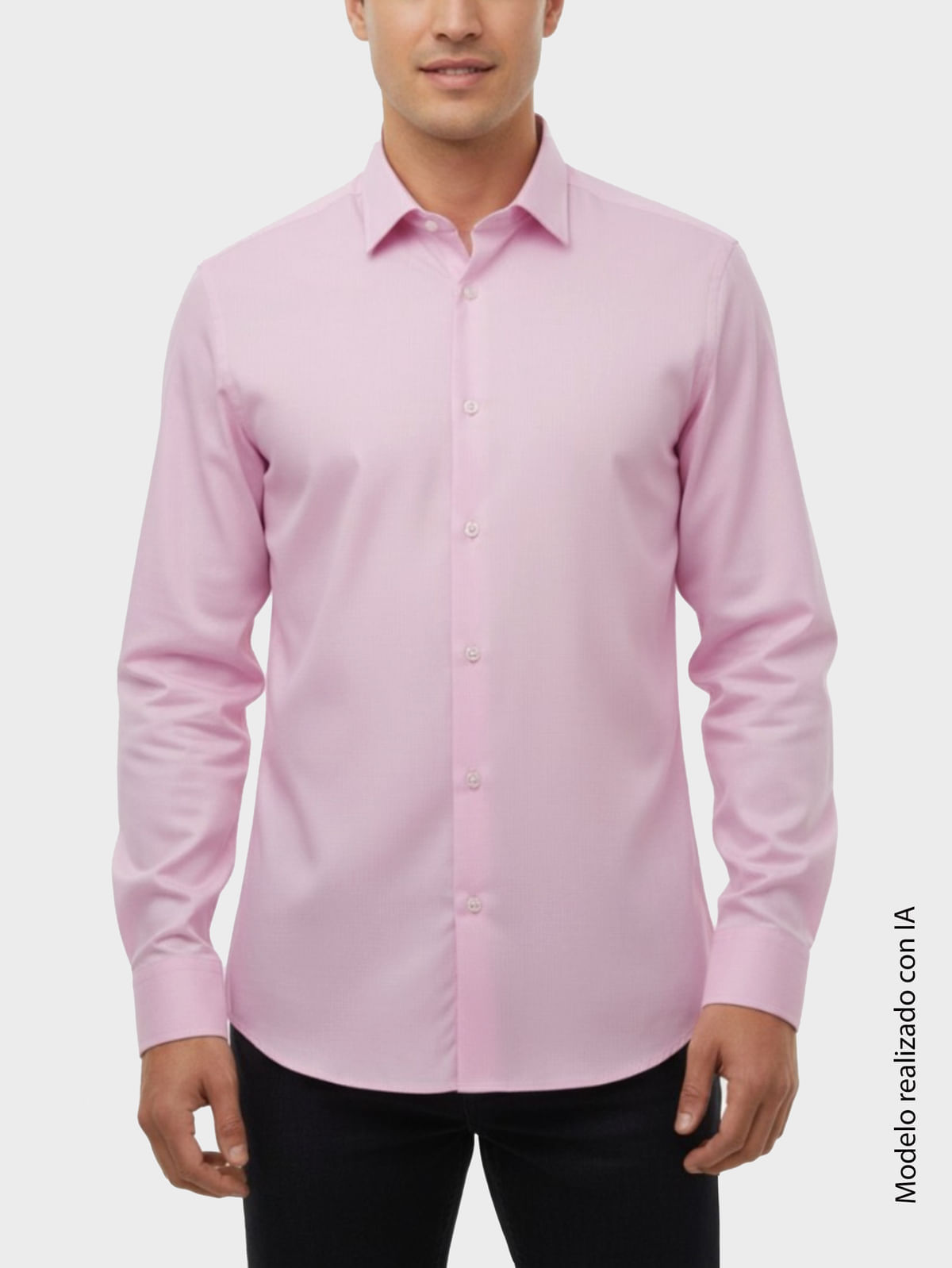 Camisa Business para Hombre Slim Fit Corte Ajustado Al Torso Y Hombros Entallados Algodon Elastano