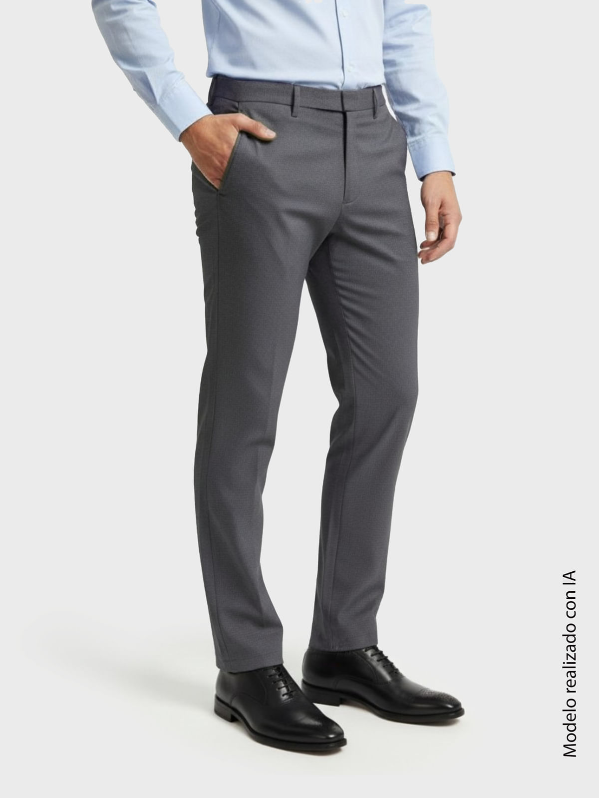 Pantalón para Hombre Regular Fit Tiro Alto y Bota Recta