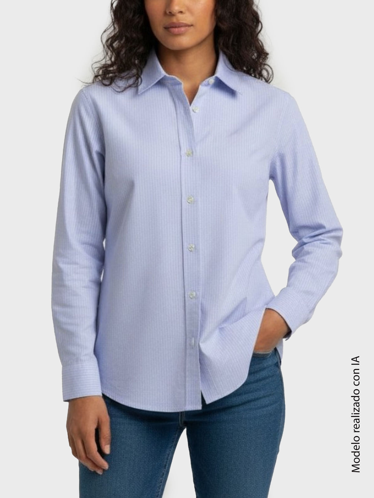 Camisa Casual para Mujer en Algodón Orgánico Y Poliéster Reciclado