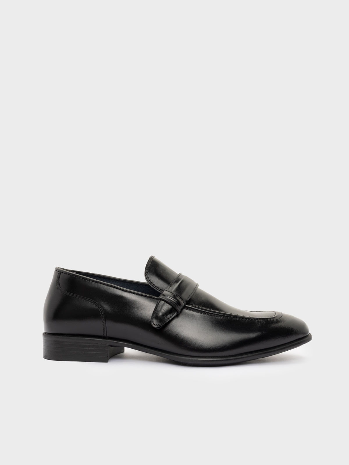 Mocasín Formal para Hombre en Cuero con Suela Sintética