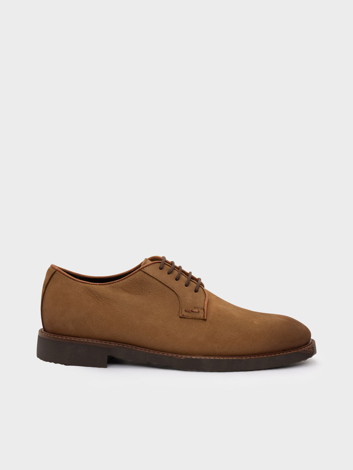 Zapato Casual para Hombre en Cuero con Suela de Caucho