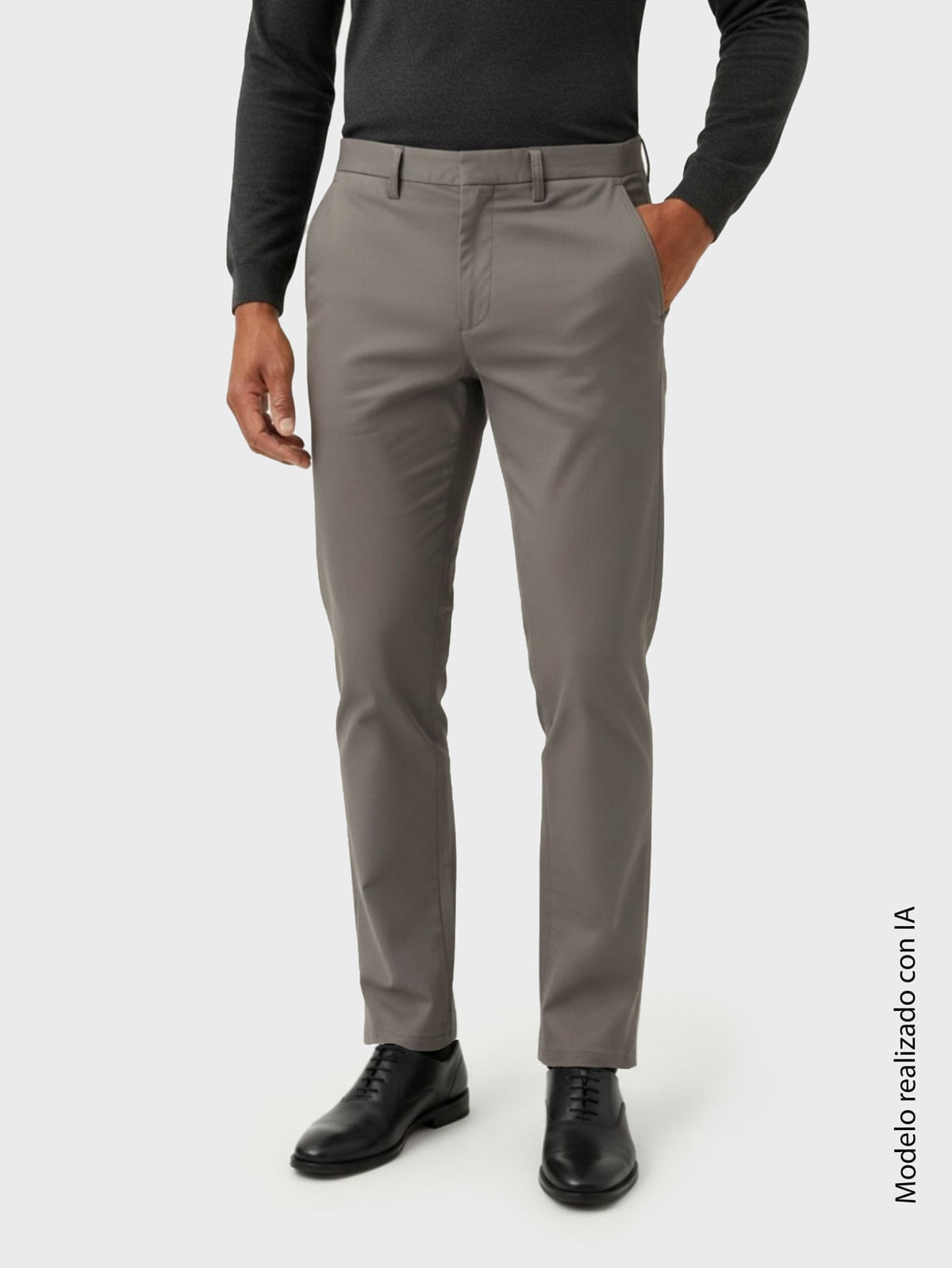 Pantalón Business para Hombre Regular Fit en Algodón Y Elastano