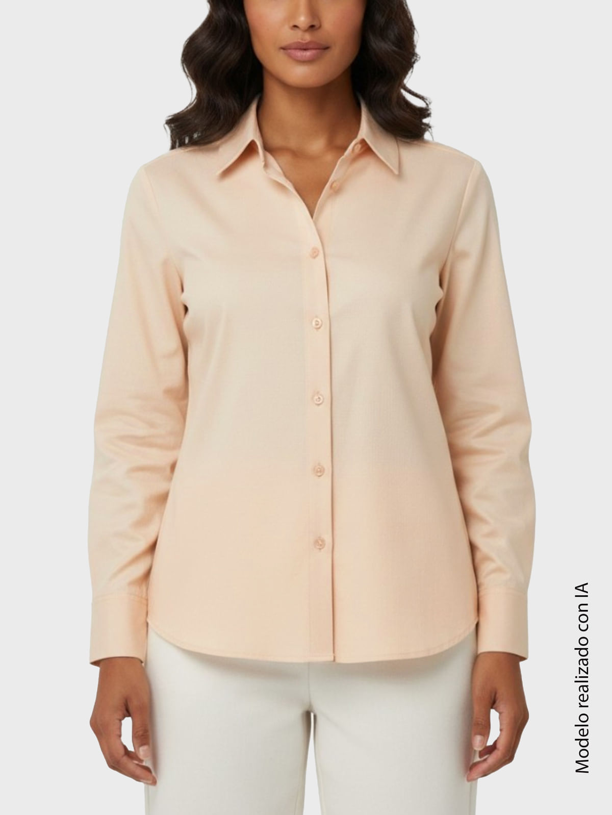 Camisa para Mujer en Tela de Viscosa con Tejido Tafetán