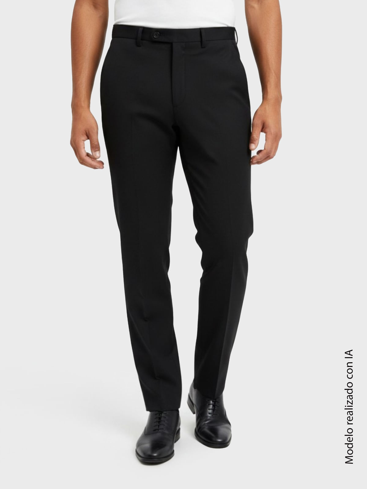 Pantalón Formal para Hombre Silueta Regular Fit con Tiro Alto y Bota Recta