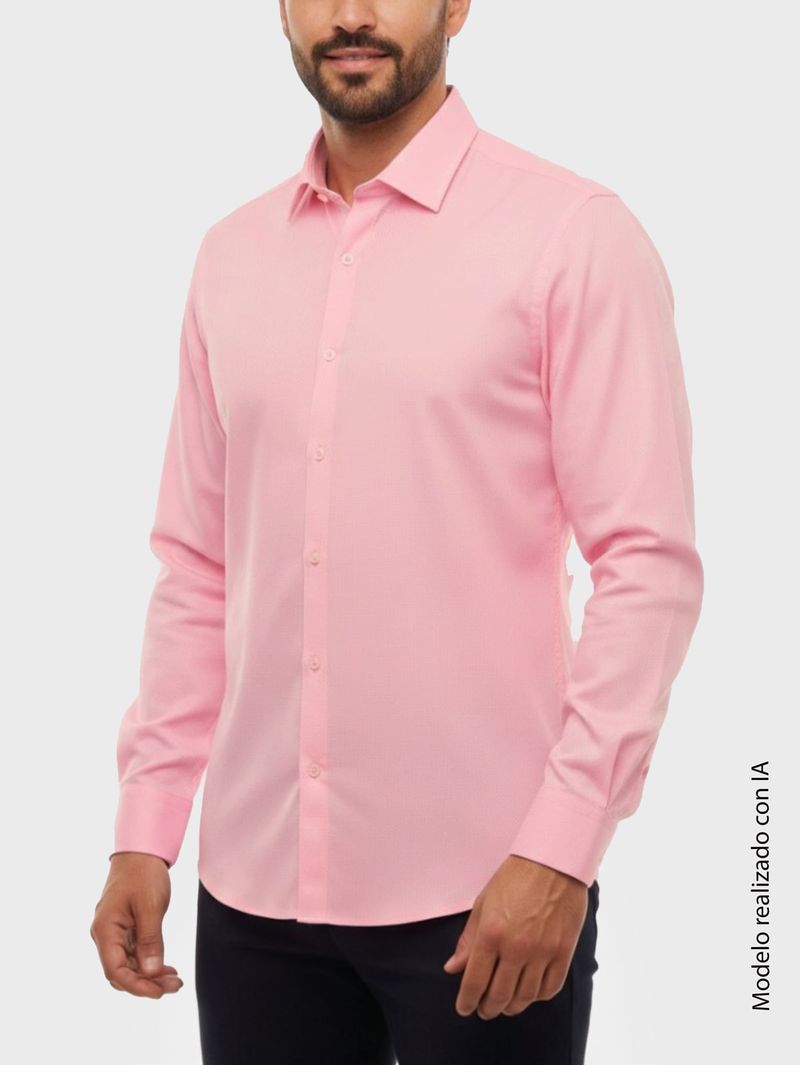 Camisa Business Europea para Hombre Regular Fit de Cuello Angeles en Algodón